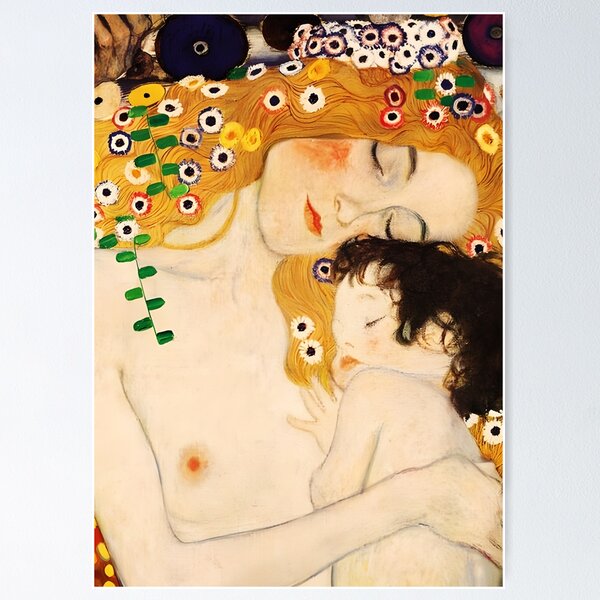 Aperçu de l'œuvre Gustav Klimt mère et enfant | Haute résolution créée et vendue par Artone369.
