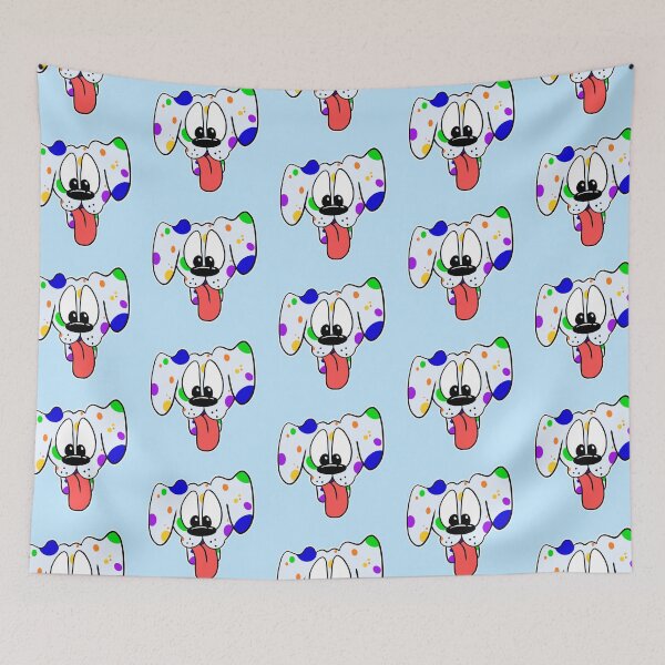 Item preview, Rainbow Spotted Pup designed and sold by HoneyHollow.
