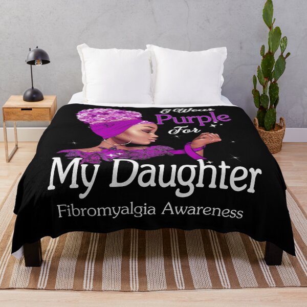 Item preview, Fibromyalgia Awareness Black Girl I Wear Purple For My Daughter designed and sold by tenjun16.