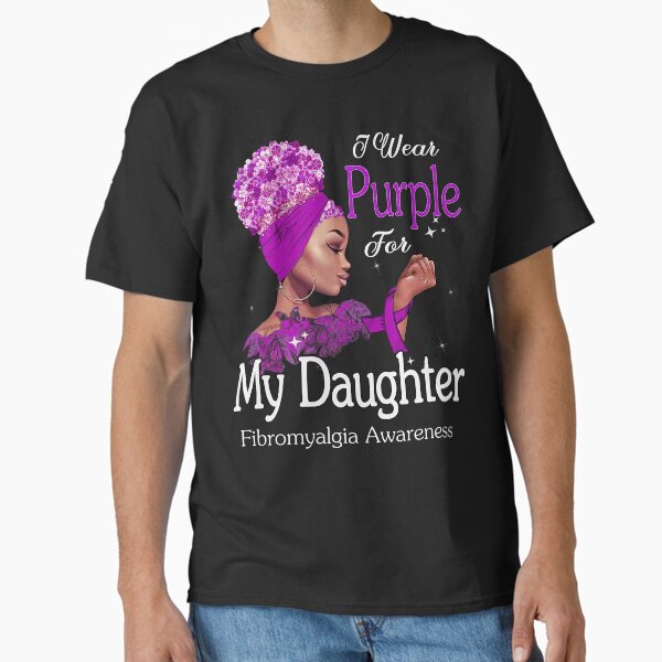 Item preview, Fibromyalgia Awareness Black Girl I Wear Purple For My Daughter designed and sold by tenjun16.