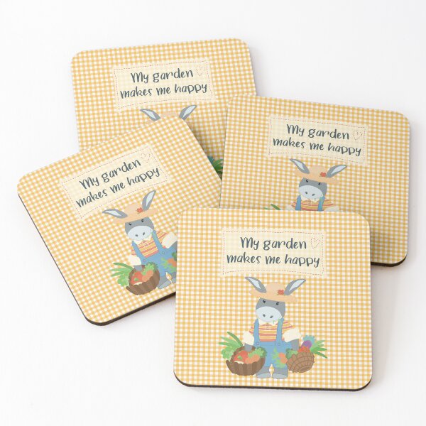 Item preview, My garden makes me happy, cute picture with a gardener with his own grown vegetables designed and sold by marina63.