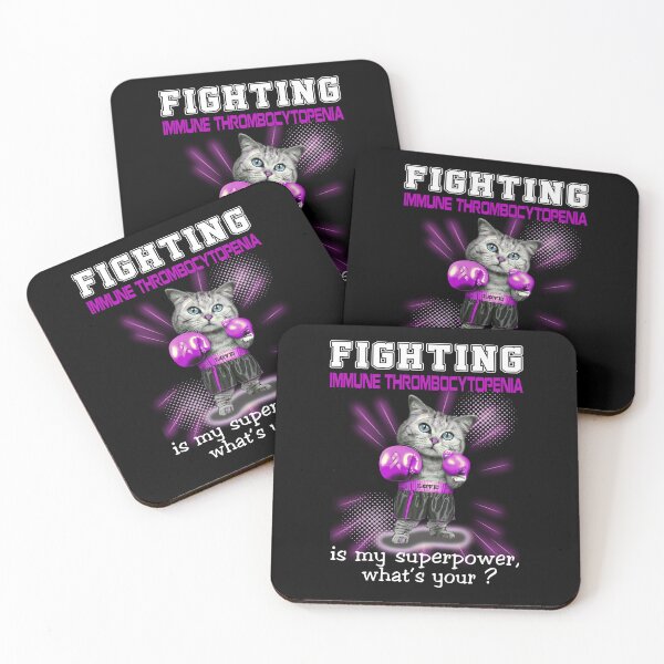 Item preview, Funny Cat Fighting Immune Thrombocytopenia Is My Superpower What's Your designed and sold by Kohend.