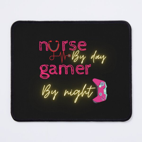 Item preview, nurse by day gamer by night designed and sold by yassminishop.