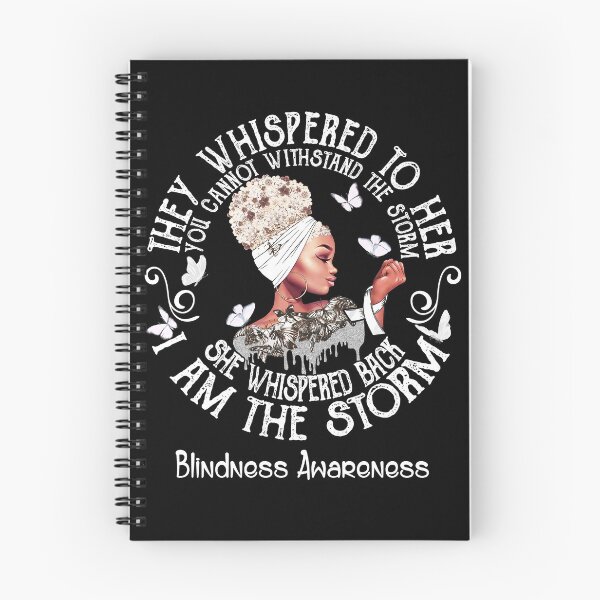 Item preview, Black Girl Fighter Strong I Am The Storm Blindness Awareness designed and sold by Mnrshirley.
