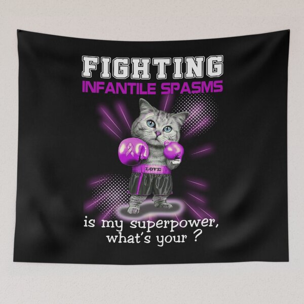 Item preview, Funny Cat Fighting Infantile Spasms Is My Superpower What's Your designed and sold by Kohend.