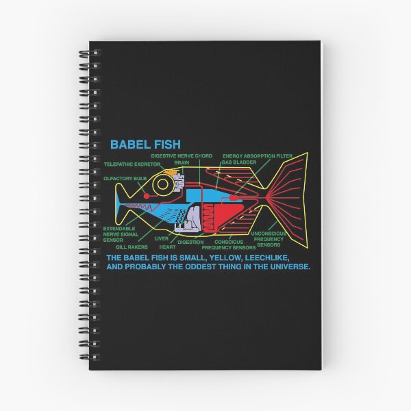 Item preview, NDVH Babel Fish H2G2 designed and sold by Nik’s T-Shirts.