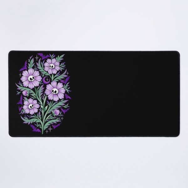 Item preview, Skull flowers dark and gloomy  designed and sold by Texdoodles.