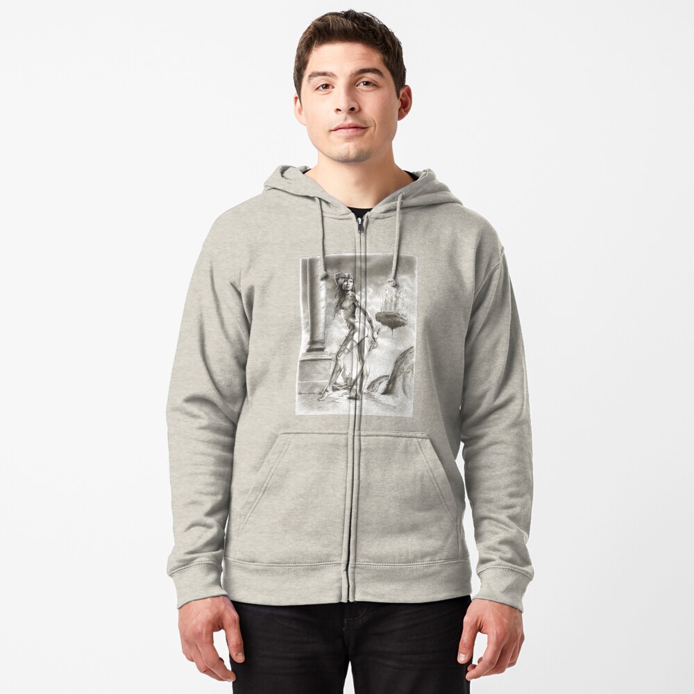 Vista previa del artículo con la obra «Sudadera con capucha y cremallera», diseñado y vendido por jairovalverde.