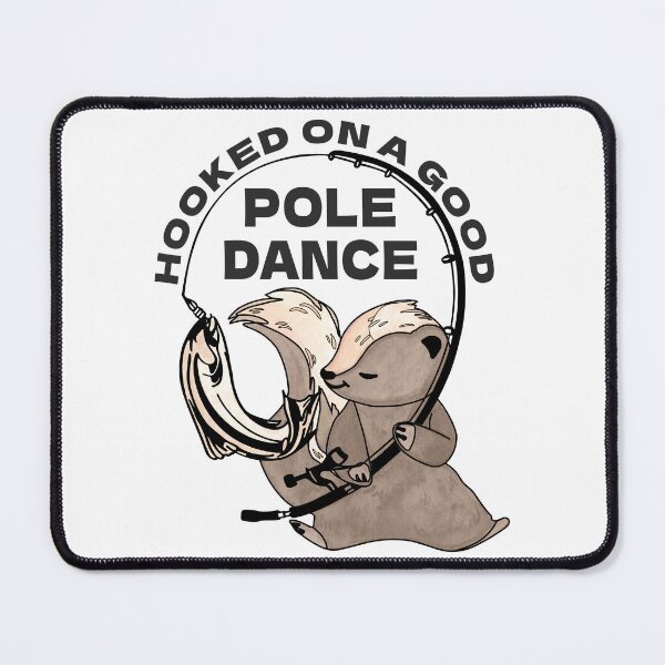 Item preview, Cute Skunk Fishing Lover Hooked on a Good Pole Dance designed and sold by iketo90.