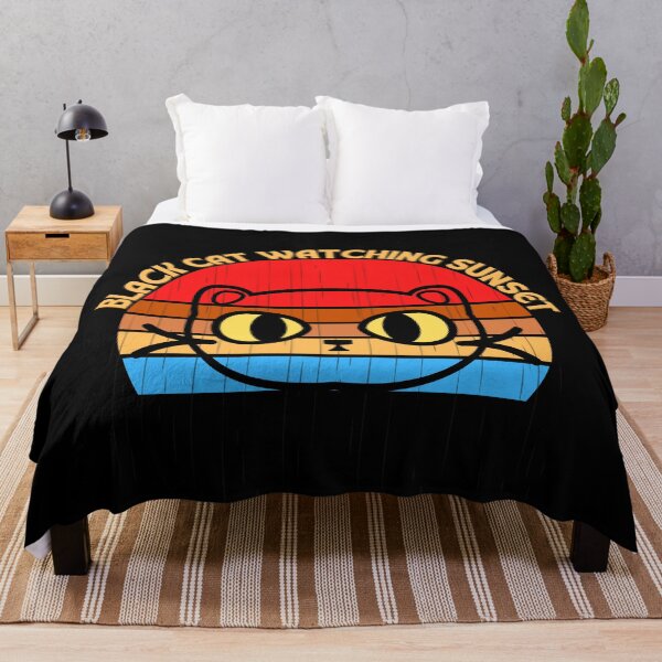 Item preview, Black Cat Watching Sunset designed and sold by yassooarts.