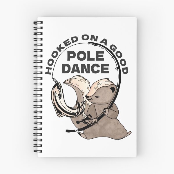 Item preview, Cute Skunk Fishing Lover Hooked on a Good Pole Dance designed and sold by iketo90.
