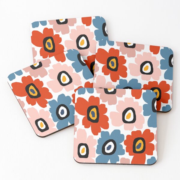 Item preview, Colorful Modern Scandinavian Floral Shower designed and sold by Deutschic.
