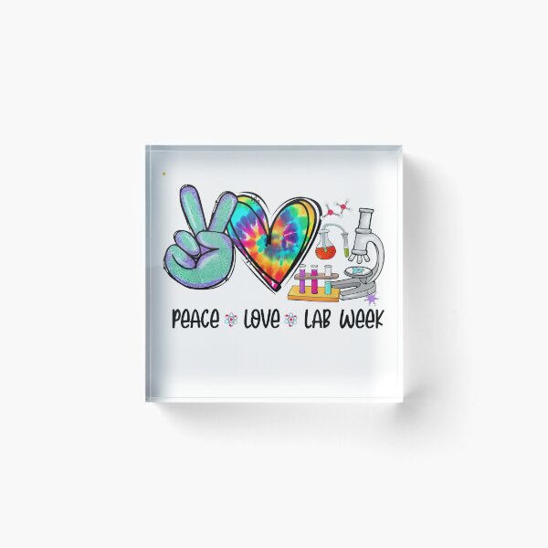 Item preview, Peace Love Lab Week 2022 Funny Lab Week Scientist Laboratory  designed and sold by BestdesignerFM.