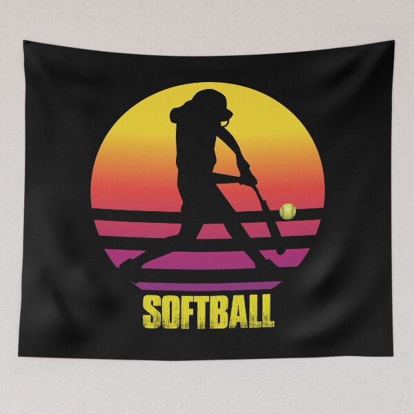Item preview, Softbol de lanzamiento rápido de bateador de silueta al atardecer designed and sold by 99Fastpitch.