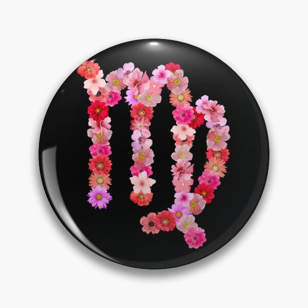 Item preview, Floral Virgo Zodiac Symbol designed and sold by Hellofriendco.
