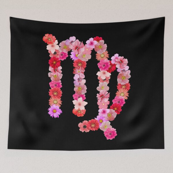 Item preview, Floral Virgo Zodiac Symbol designed and sold by Hellofriendco.