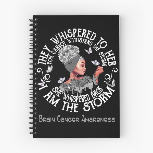 Item preview, Black Girl Fighter Strong I Am The Storm Brain Cancer Awareness designed and sold by Mnrshirley.