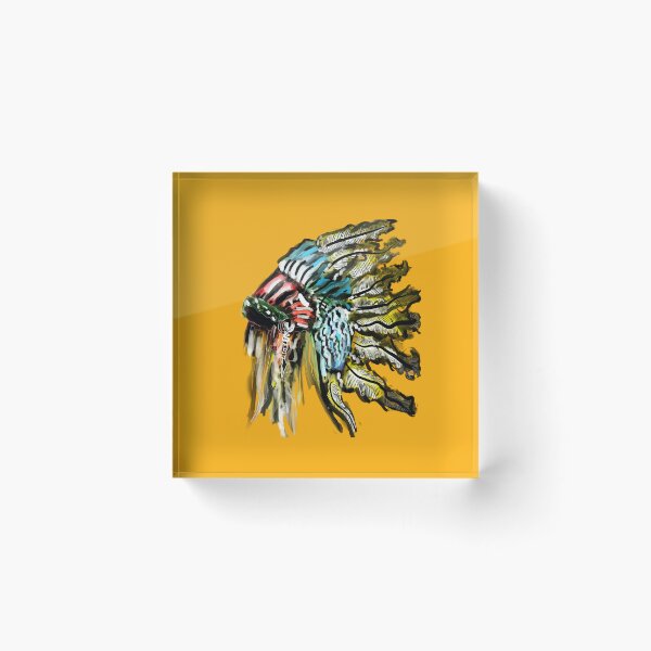 Item preview, Native war bonnet, historic feather headwear designed and sold by dusso.
