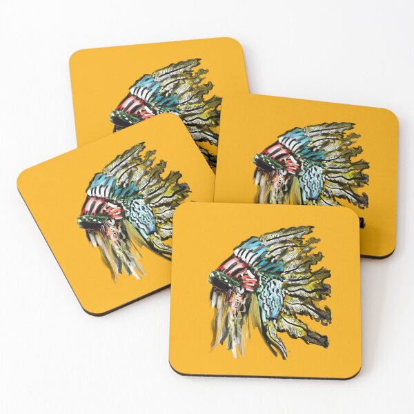 Item preview, Native war bonnet, historic feather headwear designed and sold by dusso.