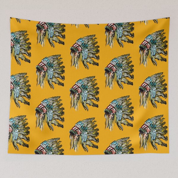 Item preview, Native war bonnet, historic feather headwear designed and sold by dusso.