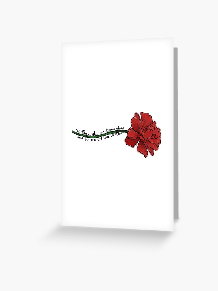 Thumbnail 1 of 2, Greeting Card, To the World We Dream About designed and sold by inknimagination.