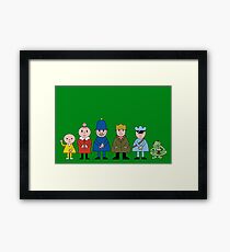 NDVH Bod and friends Framed Print