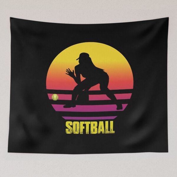 Item preview, Sunset silueta jardinero softbol de lanzamiento rápido designed and sold by 99Fastpitch.