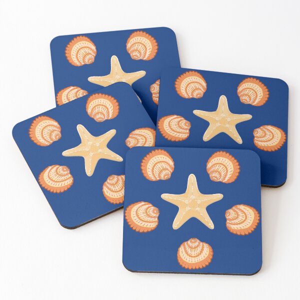 Item preview, Sandy Starfish y Seashells designed and sold by Pajamurai.