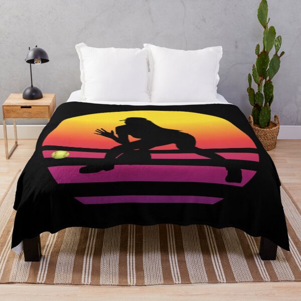 Item preview, Sunset silueta jardinero softbol de lanzamiento rápido designed and sold by 99Fastpitch.