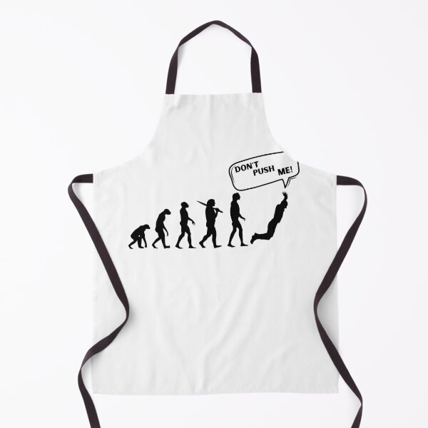 Item preview, funny evolution following-Don't push me! designed and sold by behappysiempre.