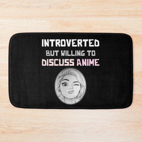 Item preview, Introverted But Willing To Discuss Anime - Cute Manga Face designed and sold by smailjr.