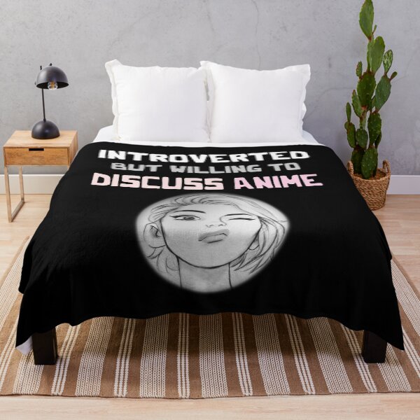 Item preview, Introverted But Willing To Discuss Anime - Cute Manga Face designed and sold by smailjr.