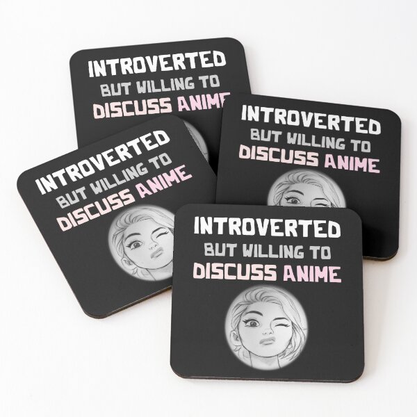Item preview, Introverted But Willing To Discuss Anime - Cute Manga Face designed and sold by smailjr.