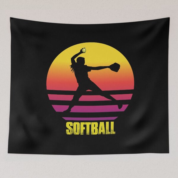 Item preview, Copia de Sunset Silhouette Fielder Fastpitch Softball designed and sold by 99Fastpitch.