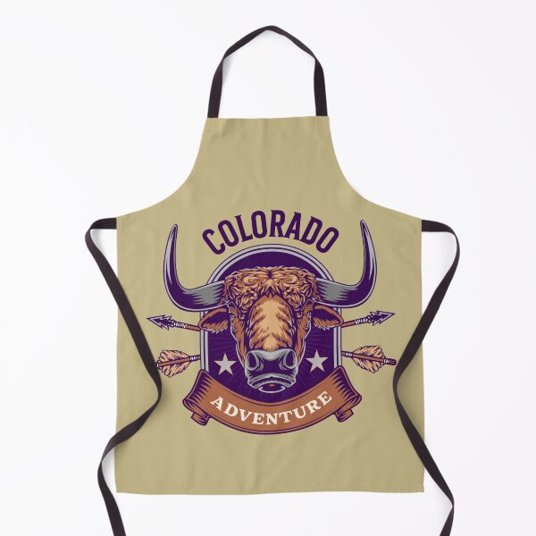 Item preview, Rocky Mountain Bison Head Arrows Travel Vintage Colorado designed and sold by CattlettArt.