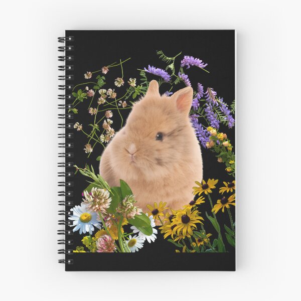 Item preview, Baby Bunny With Wildflowers Colorful Design designed and sold by EarthArtDesigns.