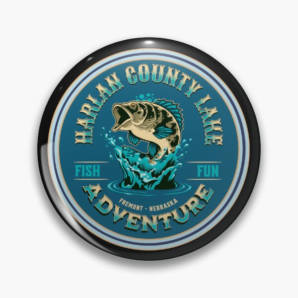 Item preview, Fishing Harlan County Lake Nebraska designed and sold by CattlettArt.