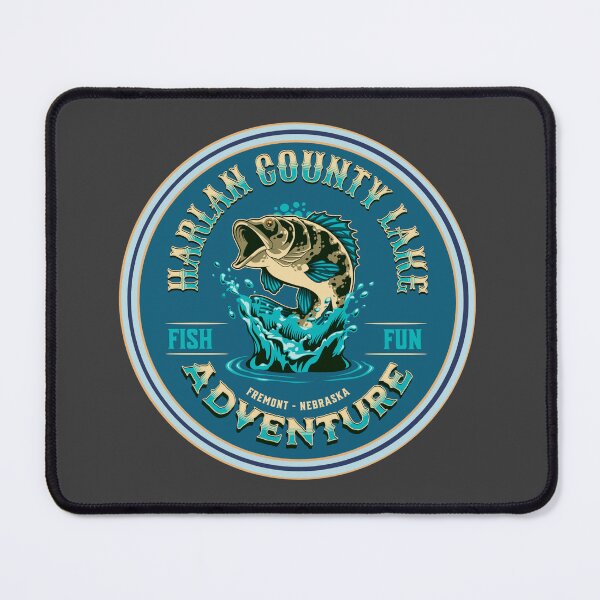 Item preview, Fishing Harlan County Lake Nebraska designed and sold by CattlettArt.