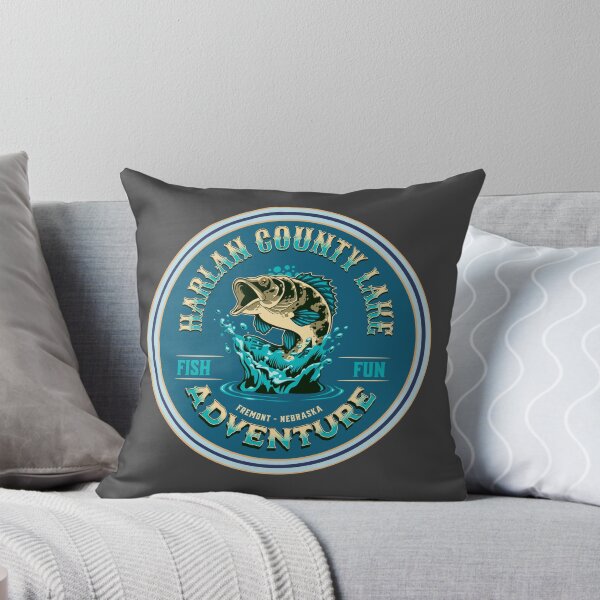 Item preview, Fishing Harlan County Lake Nebraska designed and sold by CattlettArt.