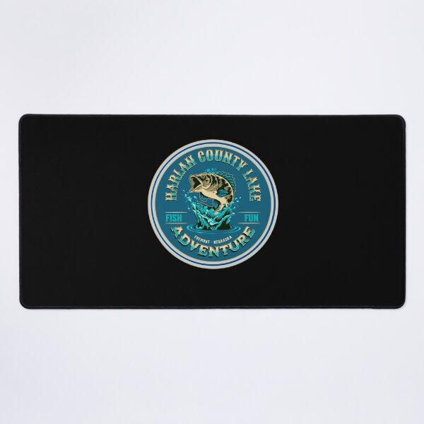 Item preview, Fishing Harlan County Lake Nebraska designed and sold by CattlettArt.