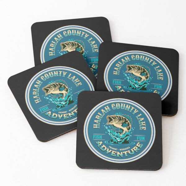 Item preview, Fishing Harlan County Lake Nebraska designed and sold by CattlettArt.