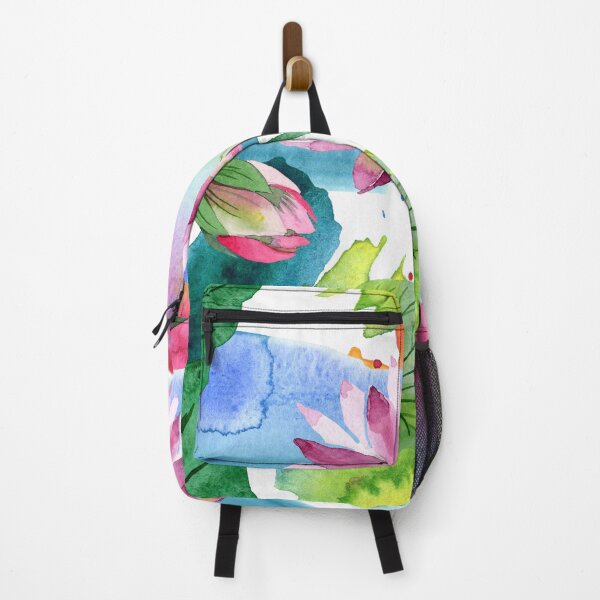 Item preview, Watercolor Lotus Flowers Botanical designed and sold by silviaol.