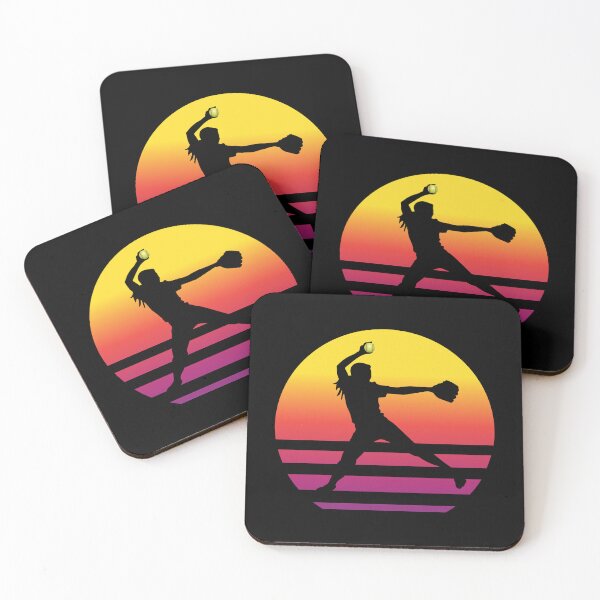 Item preview, Sunset Silhouette pitcher Fastpitch Softball designed and sold by 99Fastpitch.