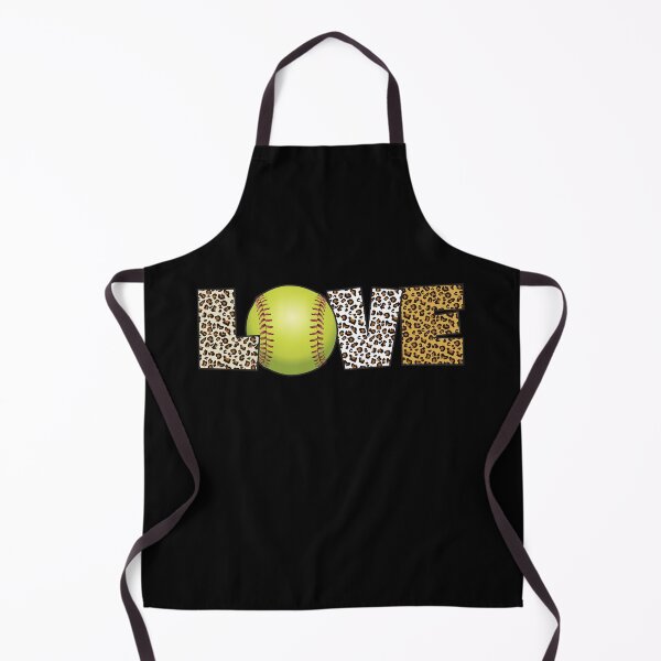 Item preview, Love Softball Leopard Skin Heart Fastpitch designed and sold by 99Fastpitch.
