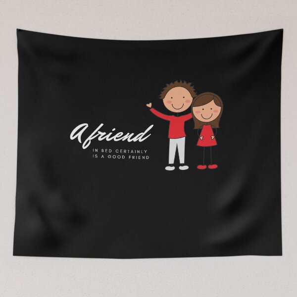 Item preview, A Friend in Bed is Certainly a Good Friend designed and sold by PapitosPlace.