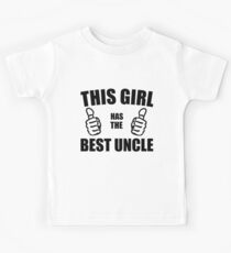 Camiseta para niños ESTA CHICA TIENE EL MEJOR TÍO