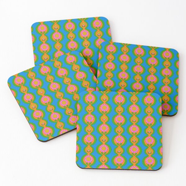 Item preview, Flower Chain Pattern Blue designed and sold by Audrey Herbertson.