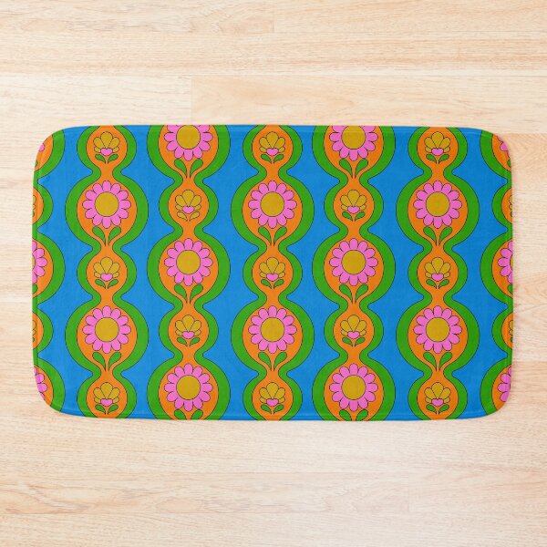 Item preview, Flower Chain Pattern Blue designed and sold by Audrey Herbertson.