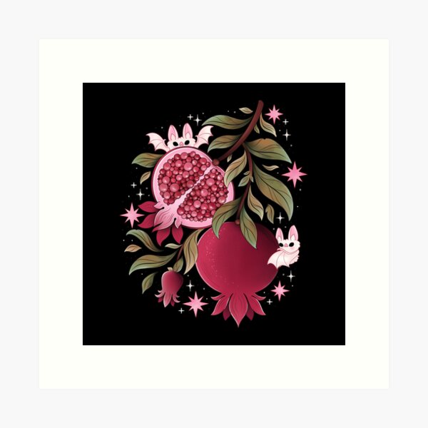 Artikel-Vorschau von Batty Granatapfel botanisch, designt und verkauft von Texdoodles.