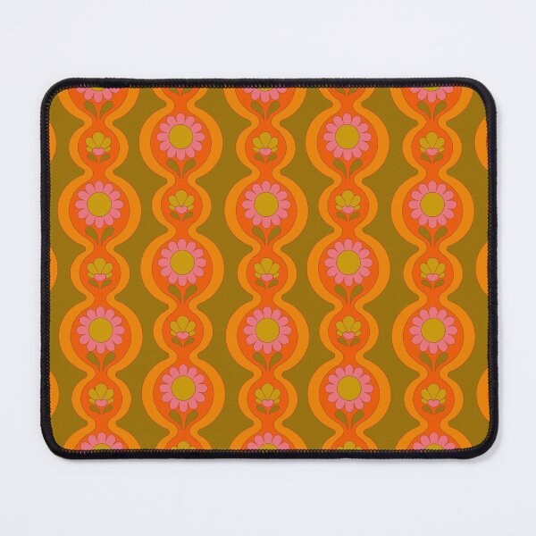Item preview, Flower Chain Pattern Orange designed and sold by Audrey Herbertson.